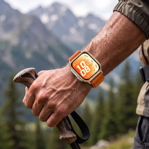 Huawei Watch Fit 3 / 4 / 4 Pro / 5 / 5 Pro oranžový pletený nylonový remienok Tech-Protect Nylon Pro - 4