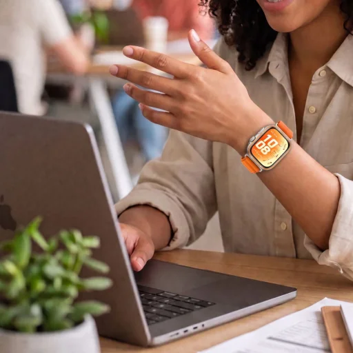 Huawei Watch Fit 3 / 4 / 4 Pro / 5 / 5 Pro oranžový pletený nylonový remienok Tech-Protect Nylon Pro - 6