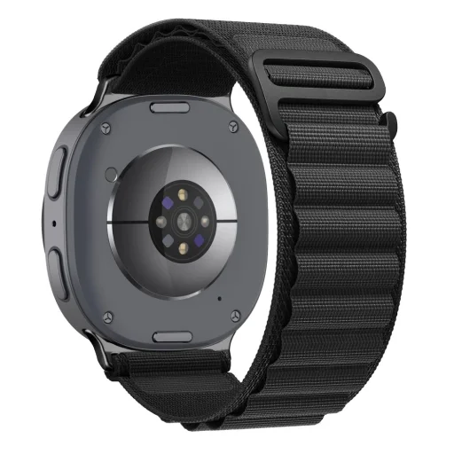 Čierny pletený nylonový remienok Tech-Protect Nylon Pro pre Samsung Galaxy Watch 8 / 9 / Classic (40 / 44 / 46 mm) - 1