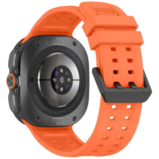 Samsung Galaxy Watch Ultra 1 / 2 2024–2026 (47 mm) mandarínkovo oranžový silikónový remienok Tech-Protect Silicone Air - 2