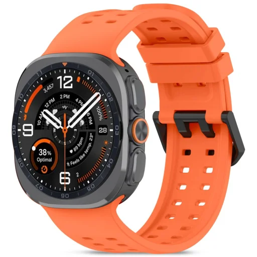 Samsung Galaxy Watch Ultra 1 / 2 2024–2026 (47 mm) mandarínkovo oranžový silikónový remienok Tech-Protect Silicone Air - 1