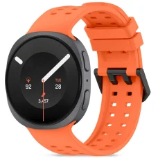 Samsung Galaxy Watch 8 / 9 / Classic mandarínkovo oranžový silikónový remienok Tech-Protect Silicone Air