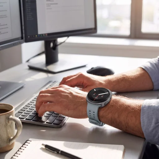 Samsung Galaxy Watch 8 / 9 / Classic (40 / 44 / 46 mm) hmlisto sivý silikónový remienok Tech-Protect Silicone Air - 3