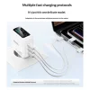 Yesido YC114 140W GaN sieťová nabíjačka s TFT displejom, USB a 2 portmi Type-C, biela thumbnail