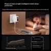 Yesido YC114 140W GaN sieťová nabíjačka s TFT displejom, USB a 2 portmi Type-C, biela thumbnail