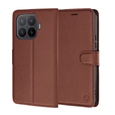 Hnedé puzdro Techsuit Leather Folio pre Xiaomi 17T Pro