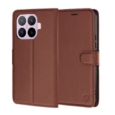 Techsuit Leather Folio pénztárcatok Xiaomi 17T készülékhez, barna tok