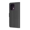 Techsuit Leather Folio bőr hatású könyvtok Oppo Reno16 F / Reno16 FS készülékhez, fekete tok thumbnail