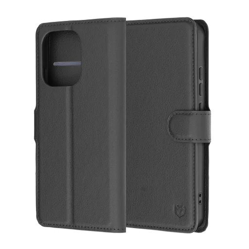 Oppo Reno16 F / Reno16 FS čierne Techsuit Leather Folio knižkové puzdro s koženým vzhľadom - 6