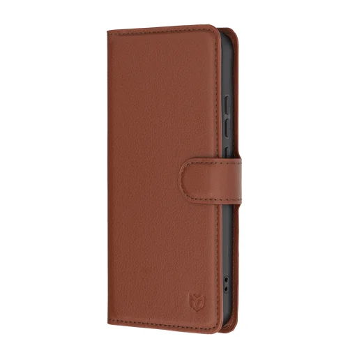 Oppo Reno16 F / Reno16 FS hnedé kožené peňaženkové puzdro Techsuit Leather Folio - 4