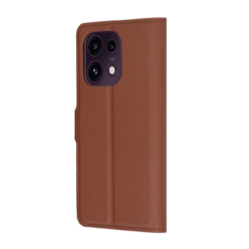 Oppo Reno16 F / Reno16 FS hnedé kožené peňaženkové puzdro Techsuit Leather Folio - 5