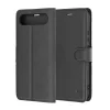Techsuit Leather Folio könyvtok Realme 16 5G készülékhez, fekete tok thumbnail