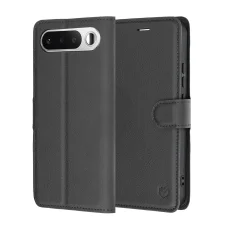 Realme 16 5G čierne Techsuit Leather Folio knižkové puzdro