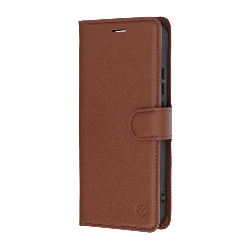 Hnedé koženkové puzdro Techsuit Leather Folio pre Realme 16 5G - 4