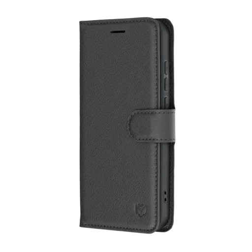 Čierne knižkové puzdro Techsuit Leather Folio na Oppo Reno16 - 4