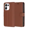 Techsuit Leather Folio Oppo Reno16 Pro barna bőr könyvtok tok thumbnail