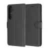 Techsuit Leather Folio pénztárcatok Samsung Galaxy S26 FE / S25 FE készülékhez, fekete tok thumbnail