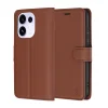 Hnedé peňaženkové puzdro Techsuit Leather Folio pre Oppo Reno16 thumbnail