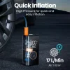 Bezdrôtový kompresor do auta Techsuit GoInflate AI1 s LED svetlom, 4000mAh, čierny thumbnail