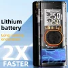 Techsuit AirXpert Pro AI2 bezdrôtový autokompresor s LED svetlom – čierny thumbnail