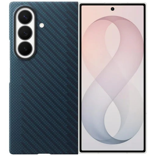 Samsung Karbónové magnetické puzdro pre Galaxy Z Fold8 Ultra, tmavomodré - 1