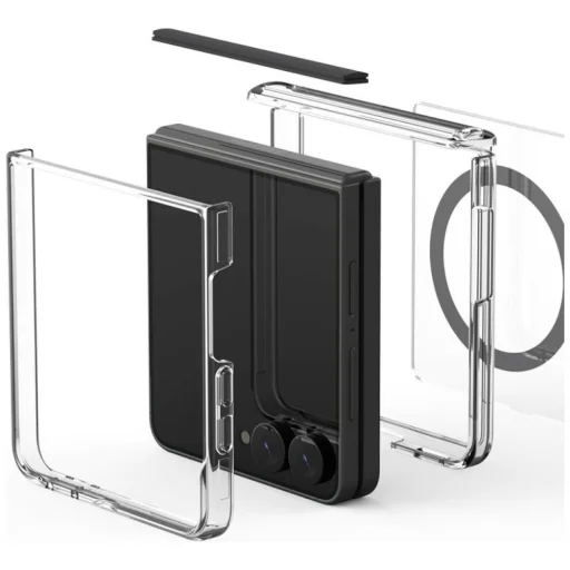 Araree Duple 360 M MagSafe Qi2 puzdro pre Samsung Galaxy Z Flip8, čierne - 4