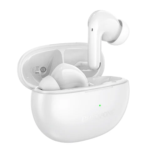 Borofone FQ16 Star ANC+ENC inteligentné AI TWS Bluetooth slúchadlá, biele - 1