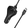 Borofone Car charger BZ35 Leader - 2 x Type C + USB - PD 30W with cable USB to Type C black thumbnail