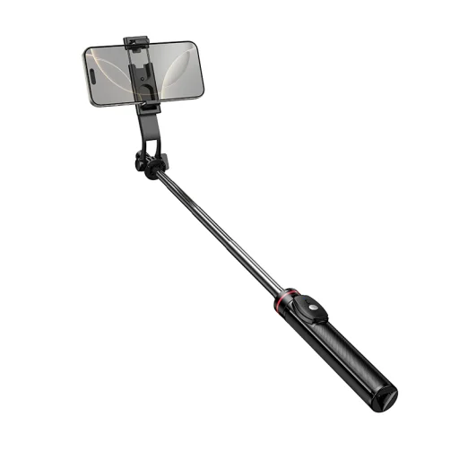 Borofone BY15 Throne Bluetooth selfie tyč so statívom a diaľkovým ovládaním, čierna - 5