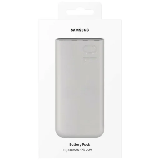 Samsung EB-P3401XU 10000 mAh 25 W powerbanka, 2×USB-C, béžová - 6