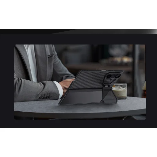 Samsung Galaxy Z Fold 8 Ultra fekete Nillkin CamShield Prop Magnetic tok átlátszó lencsevédővel - 11
