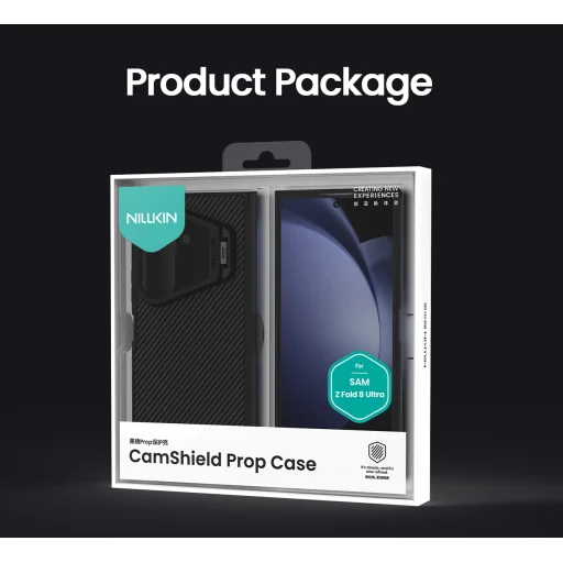 Samsung Galaxy Z Fold 8 Ultra fekete Nillkin CamShield Prop Magnetic tok átlátszó lencsevédővel - 16