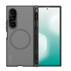 Samsung Galaxy Z Fold 8 Ultra áttetsző fekete Nillkin Super Frosted FOLD mágneses stylustartós hátlap