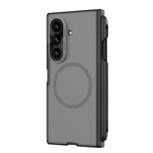 Samsung Galaxy Z Fold 8 Ultra áttetsző fekete Nillkin Super Frosted FOLD mágneses stylustartós hátlap - 2
