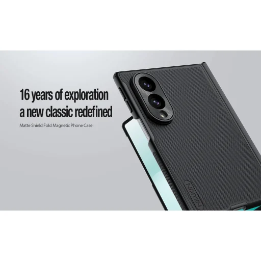 Samsung Galaxy Z Fold 8 priesvitný čierny Nillkin Super Frosted FOLD Magnetic zadný kryt - 3