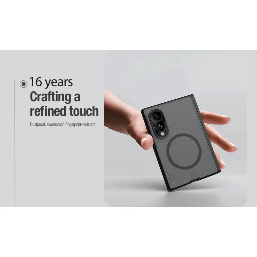 Samsung Galaxy Z Fold 8 priesvitný čierny Nillkin Super Frosted FOLD Magnetic zadný kryt - 5