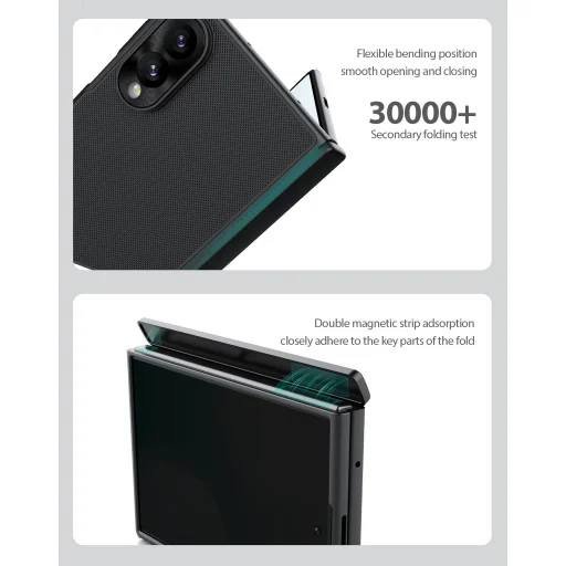 Samsung Galaxy Z Fold 8 priesvitný čierny Nillkin Super Frosted FOLD Magnetic zadný kryt - 7