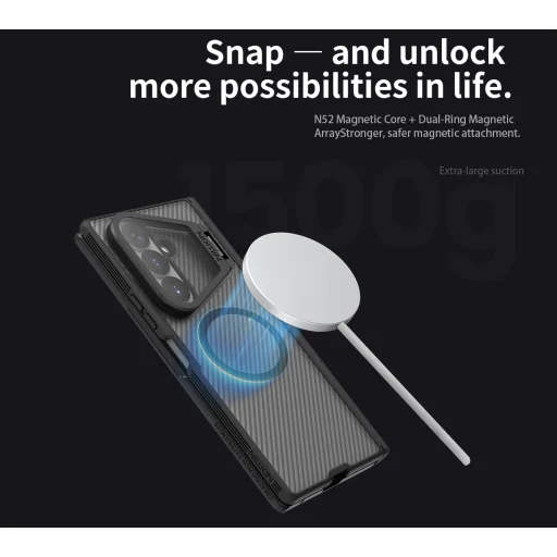 Samsung Galaxy Z Fold 8 Ultra priesvitné čierne puzdro Nillkin CamShield Prop Magnetic - 12