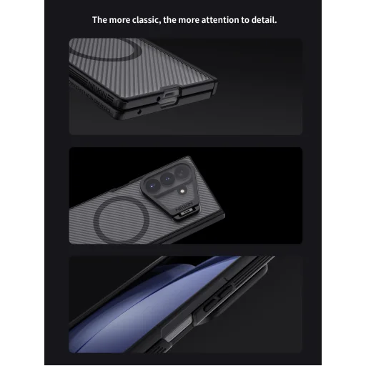 Samsung Galaxy Z Fold 8 Ultra priesvitné čierne puzdro Nillkin CamShield Prop Magnetic - 13