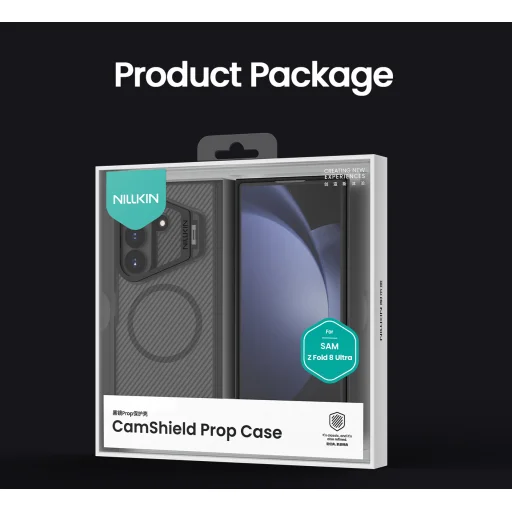 Samsung Galaxy Z Fold 8 Ultra priesvitné čierne puzdro Nillkin CamShield Prop Magnetic - 16