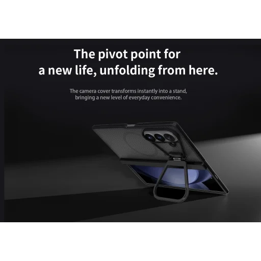 Samsung Galaxy Z Fold 8 Ultra áttetsző fekete Nillkin CamShield Prop Magnetic tok - 10