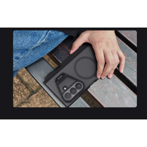 Samsung Galaxy Z Fold 8 Ultra priesvitné čierne Nillkin CamShield Prop Magnetic Pen Slot puzdro s priesvitným krytom šošovky - 16