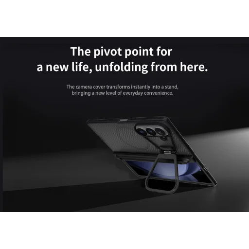 Samsung Galaxy Z Fold 8 Ultra átlátszó fekete Nillkin CamShield Prop Magnetic Pen Slot átlátszó lencsés tok - 10