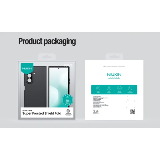 Samsung Galaxy Z Fold 8 Ultra átlátszó fekete Nillkin Super Frosted FOLD Magnetic hátlap - 17