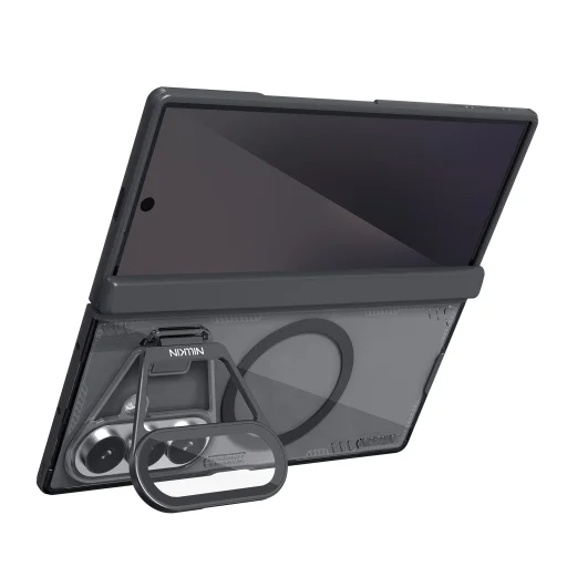 Samsung Galaxy Z Fold 8 Ultra sötét éjfekete Nillkin Iceblade Prop kameravédős tok - 3