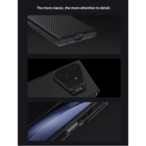 Samsung Galaxy Z Fold 8 Ultra fekete Nillkin CamShield Prop Magnetic Pen Slot tok átlátszó lencsével - 14