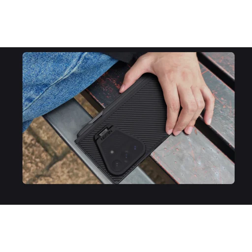 Samsung Galaxy Z Fold 8 Ultra fekete Nillkin CamShield Prop Magnetic Pen Slot tok átlátszó lencsével - 16