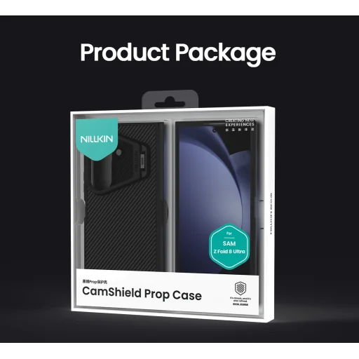 Samsung Galaxy Z Fold 8 Ultra fekete Nillkin CamShield Prop Magnetic Pen Slot tok átlátszó lencsével - 17