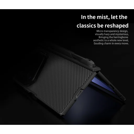 Samsung Galaxy Z Fold 8 Ultra fekete Nillkin CamShield Prop Magnetic Pen Slot tok átlátszó lencsével - 5