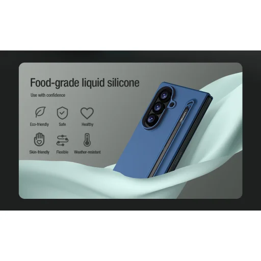 Samsung Galaxy Z Fold 8 Ultrakék Nillkin Flex Pure Fold tolltartós tok - 5